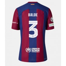 Barcelona Alejandro Balde #3 Hemmatröja 2023-24 Korta ärmar